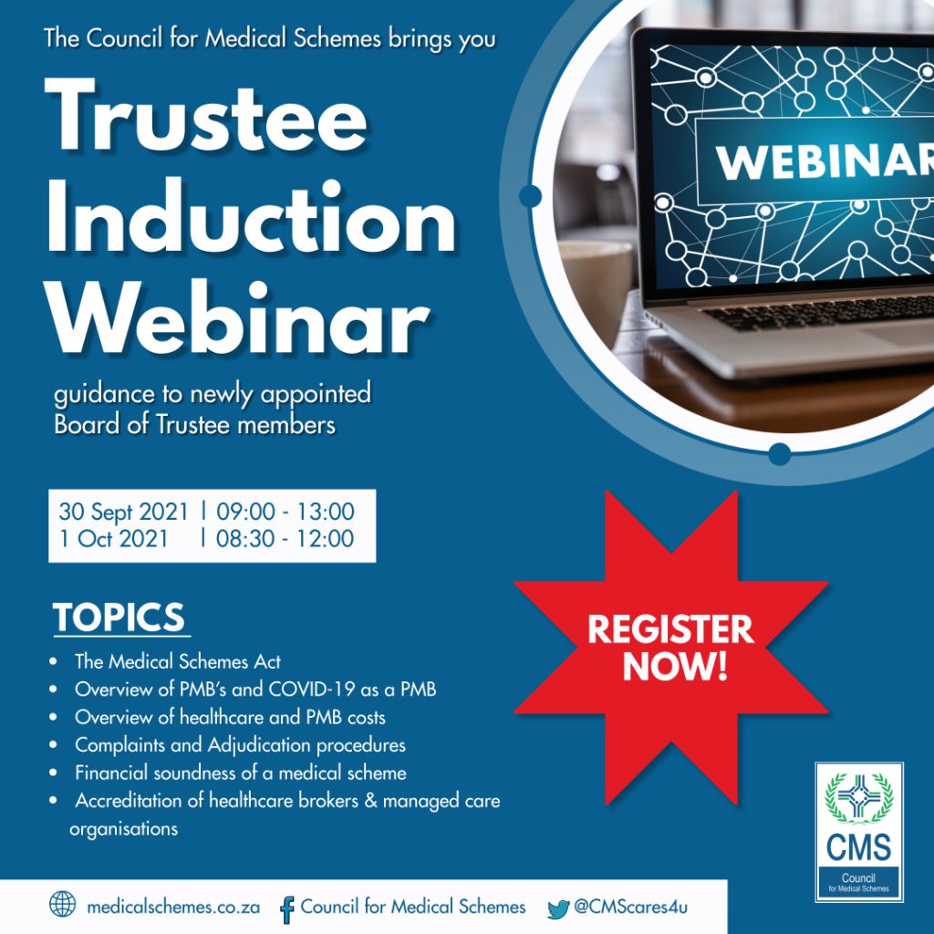 Induction Programme for Trustees | Council for Medical Schemes